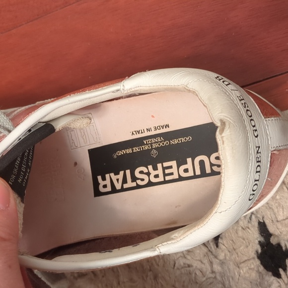 Golden Goose Pink and White Sneakers - Picture 2 of 4